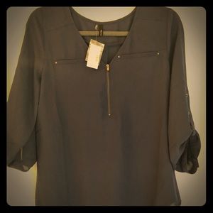 NWT Dark Blue Maurices Blouse!